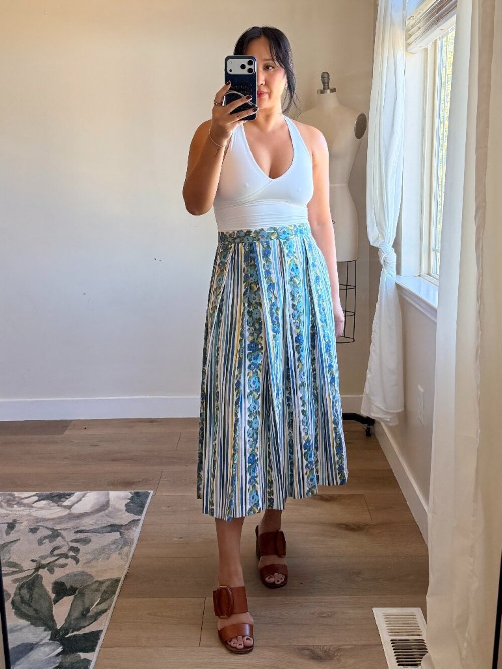 Vintage Geiger Pleated Midi Skirt | Size 42 | Made in Austria